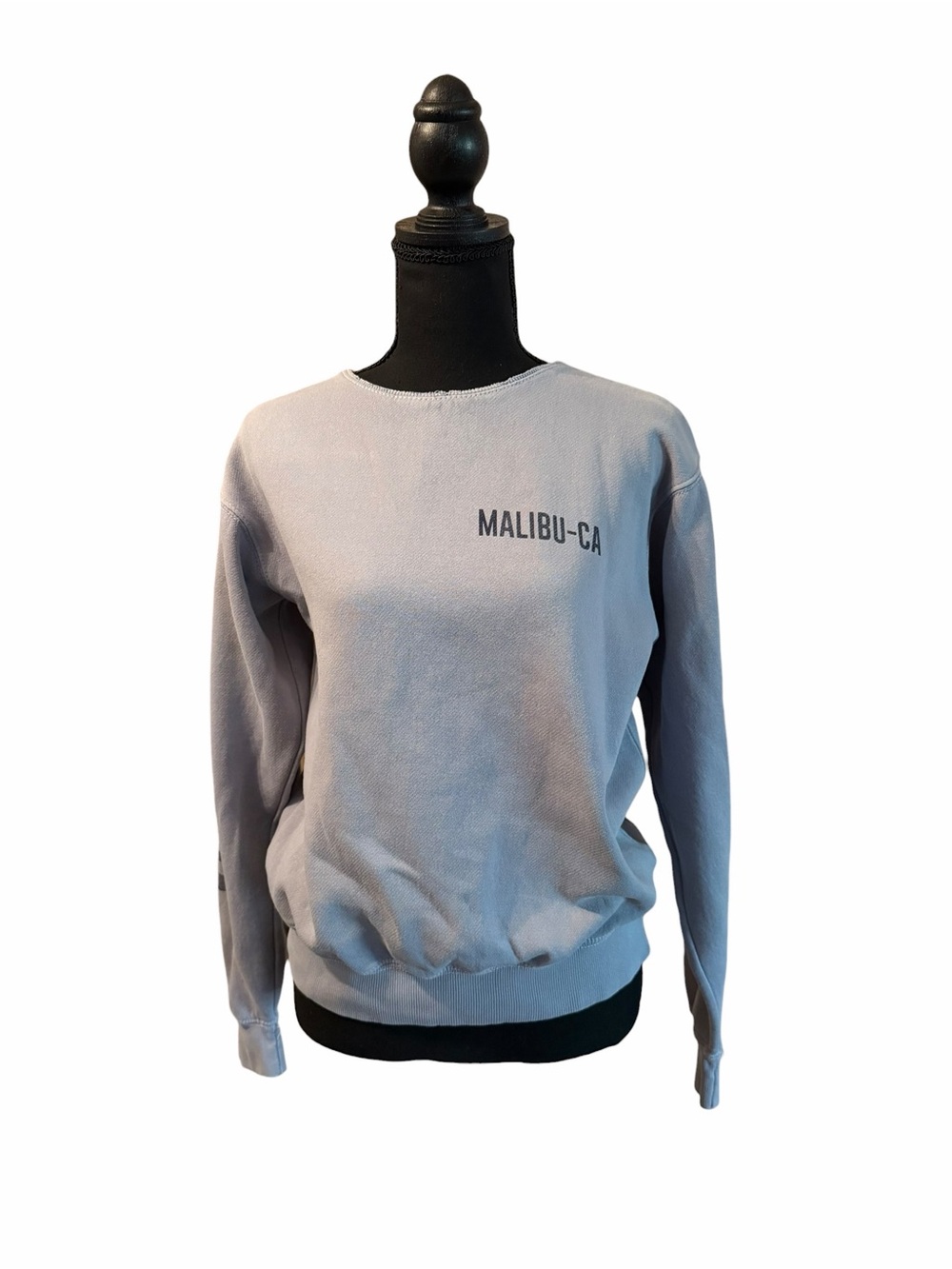 Women’s John Galt Gray MALIBU CA Crewneck Sweatshirt size S